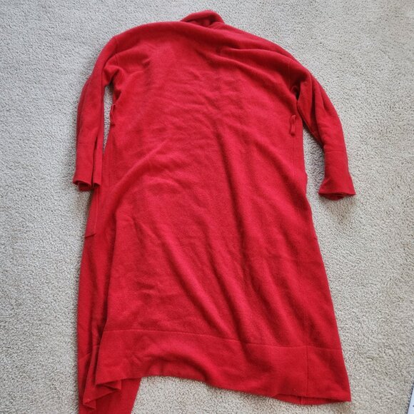 NWT Antonio Melani Cashmere Robe Cardigan *MISSING BELT* - Picture 8 of 9